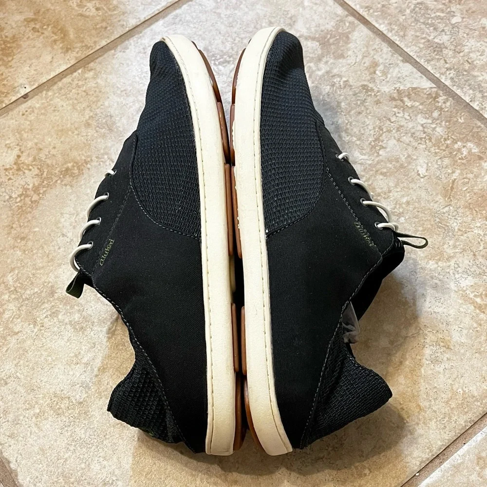 OluKai Nohea Moku Sneaker Mens 13 Slip on Elastic Laces Black